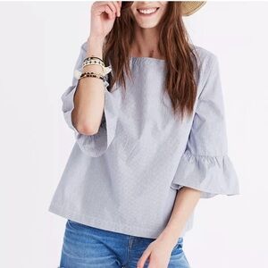 Madewell Striped Poplin Top